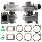 Set of 2 Billet GT35 GT3582 Turbochargers T3 AR.63 Anti-Surge for