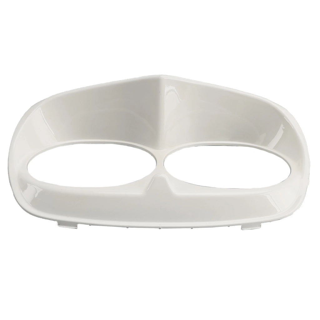 Dual Headlight Trim Bezel Cover for Harley Road Glide (1998–2013) White