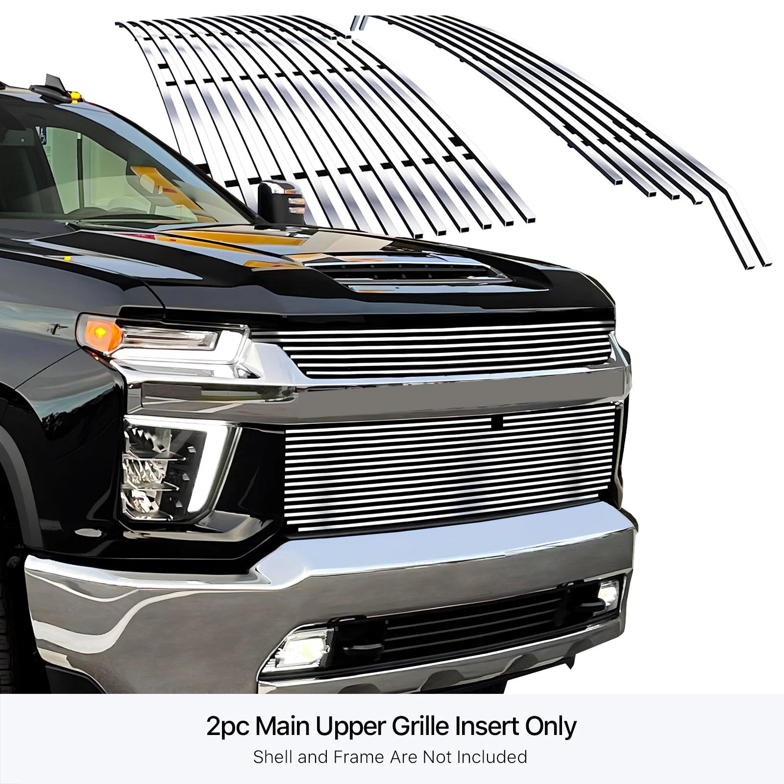 Stainless Chrome Billet Grille for Chevy Silverado 2500/3500 LTZ (2020-2023)