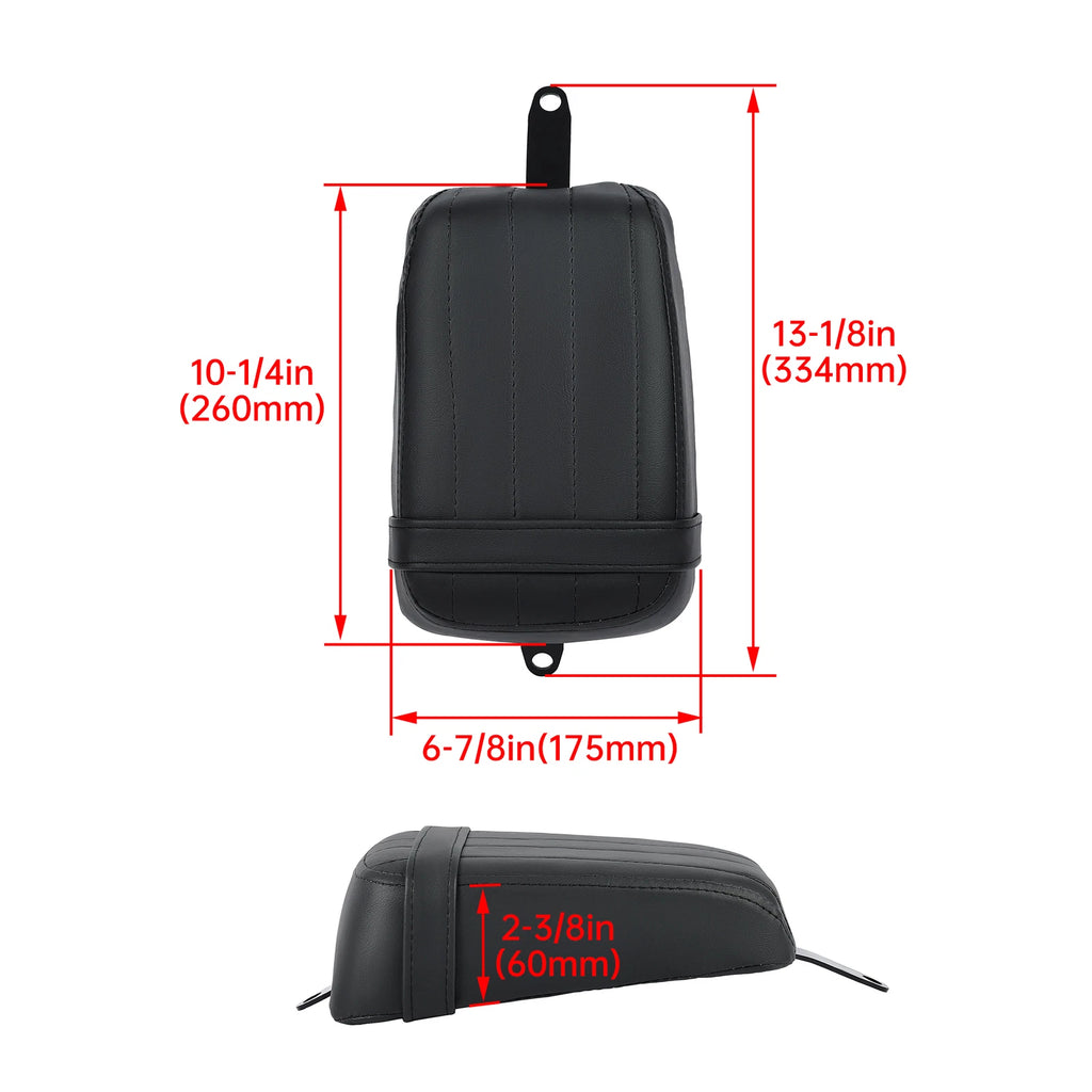 Black Rear Passenger Seat Pillion for Harley Softail FXST FXBB (2018–2023)