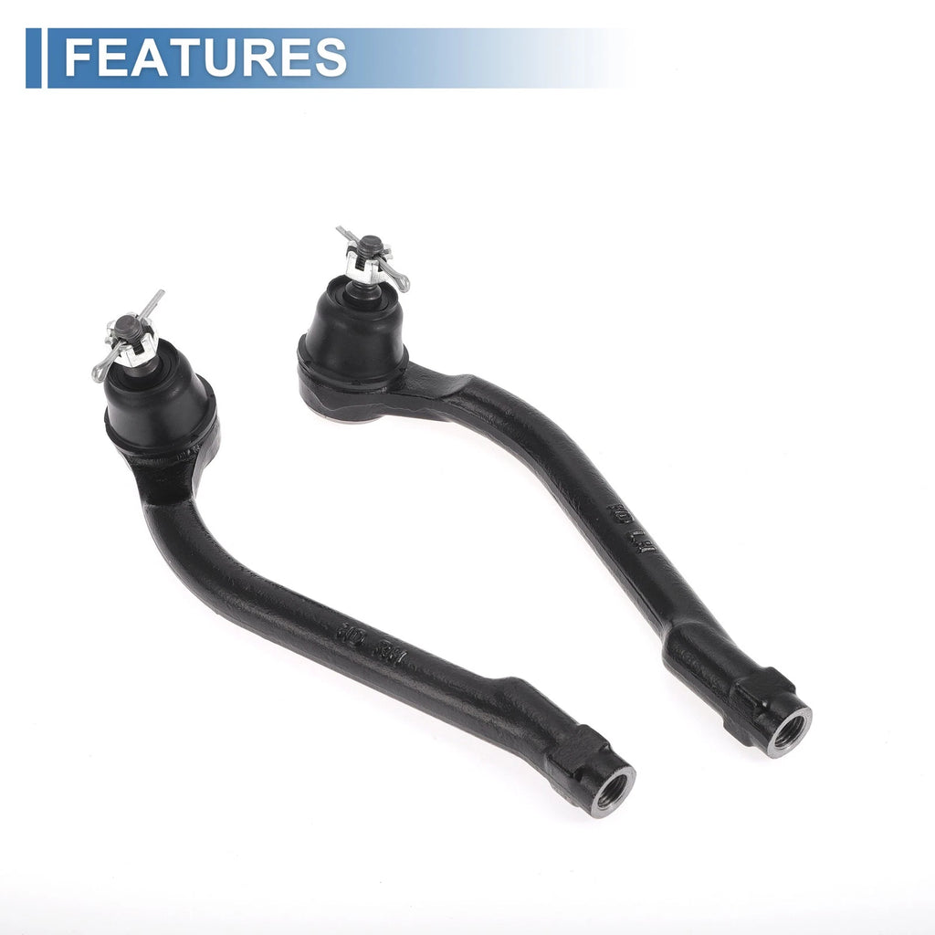 2X Front Outer Tie Rod Ends for Kia Forte Koup (2010–2016) No. ES800229