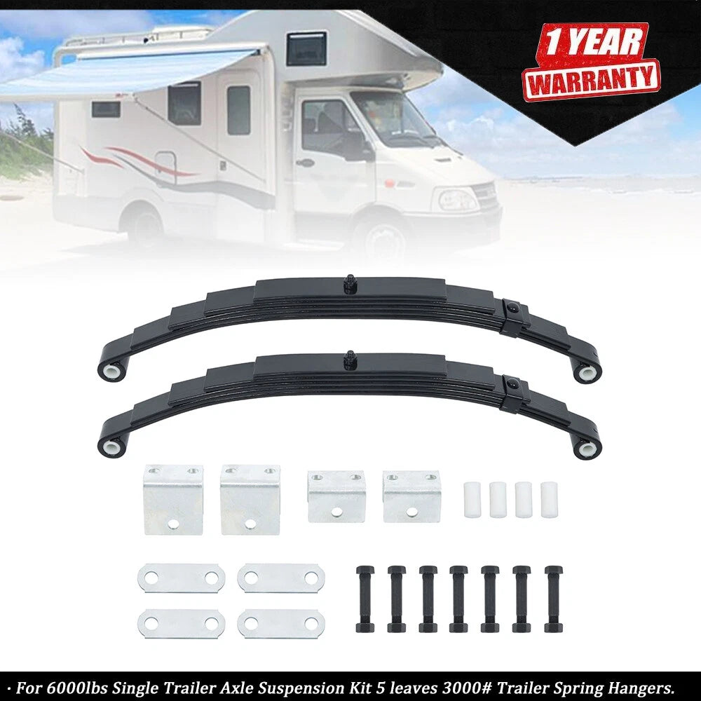 Single Trailer Axle Suspension Kit for Trailer (6000 lbs)