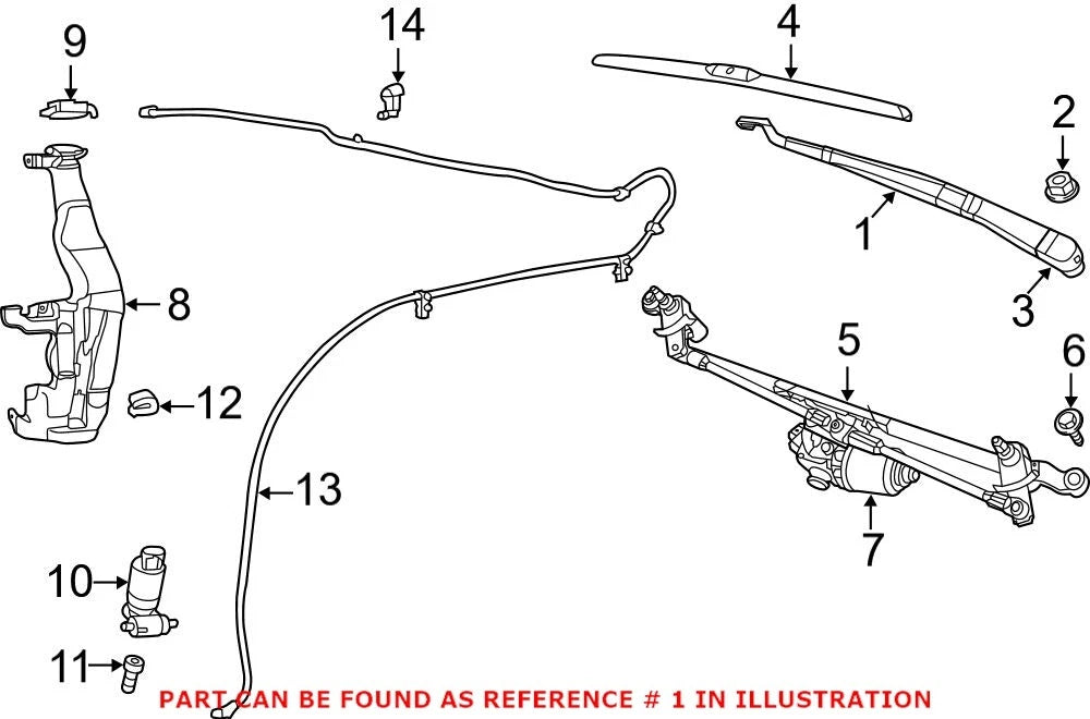Genuine OEM Windshield Wiper Arm Nut for Dodge Grand Cherokee Jeep