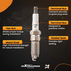 Iridium Spark Plugs for Ford Transit Connect 1.6L (2014–2016) XP6083 XP6043