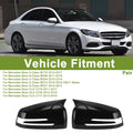 Gloss Black Mirror Cover Caps for Mercedes-Benz A-Class W176 (2012-2018)