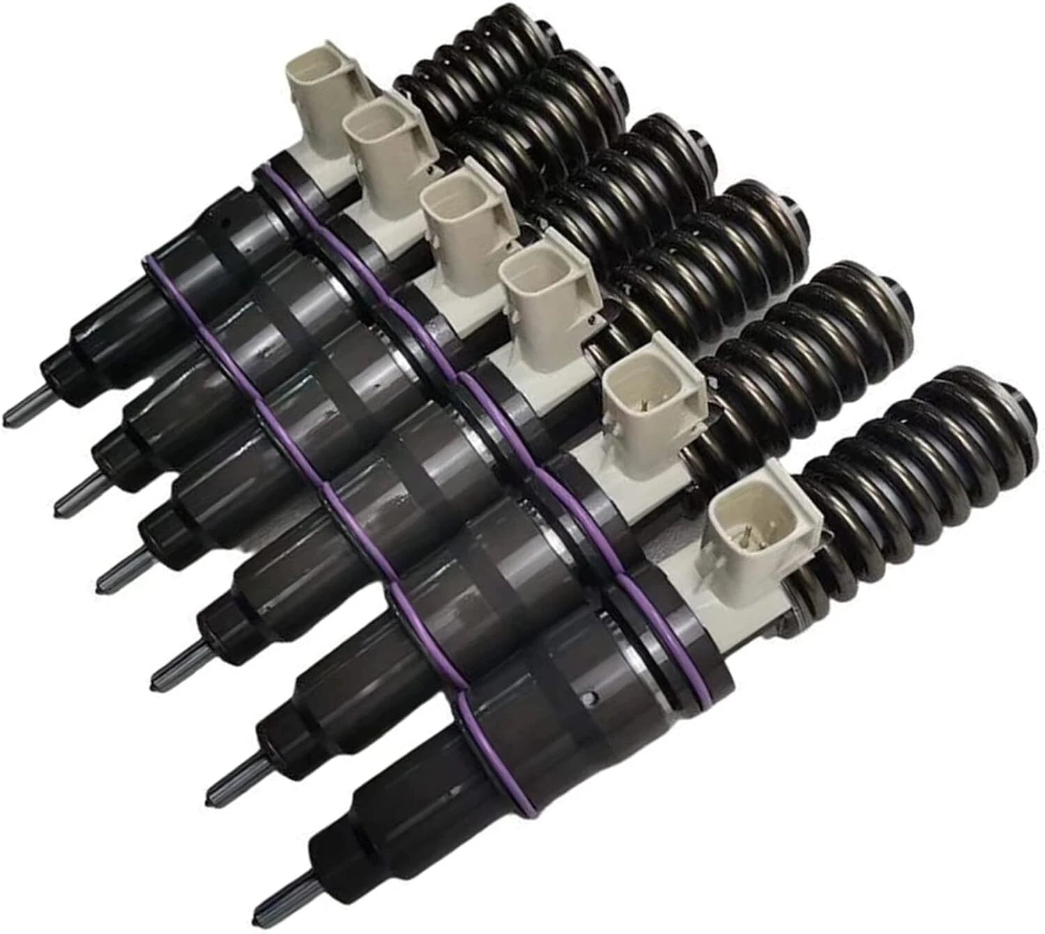Set of 6 Fuel Injectors 21028629 BEBE4F02101 for Volvo FM10 FM12 FMX (1998–2013)