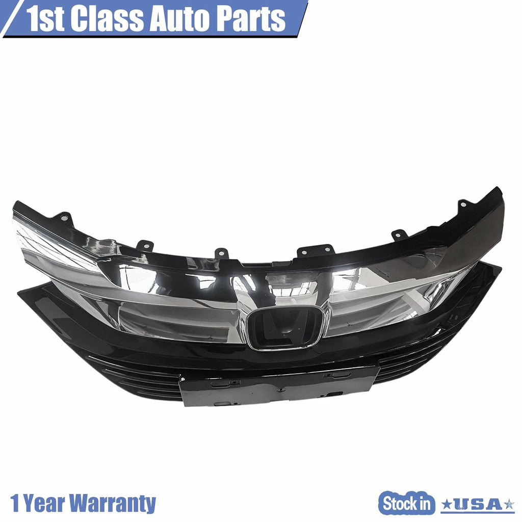 Chrome Mesh Hood Bumper Grille for Honda HR-V (2019–2020)