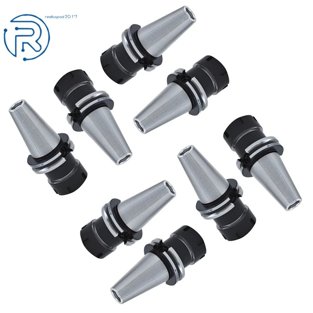 Set of 8 CAT40-ER32 Collet Chucks (Balanced G2.5, 25000RPM)