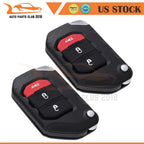 2 Key Entry Remote Fob 3 Buttons for Jeep Wrangler Gladiator (2018–2021)