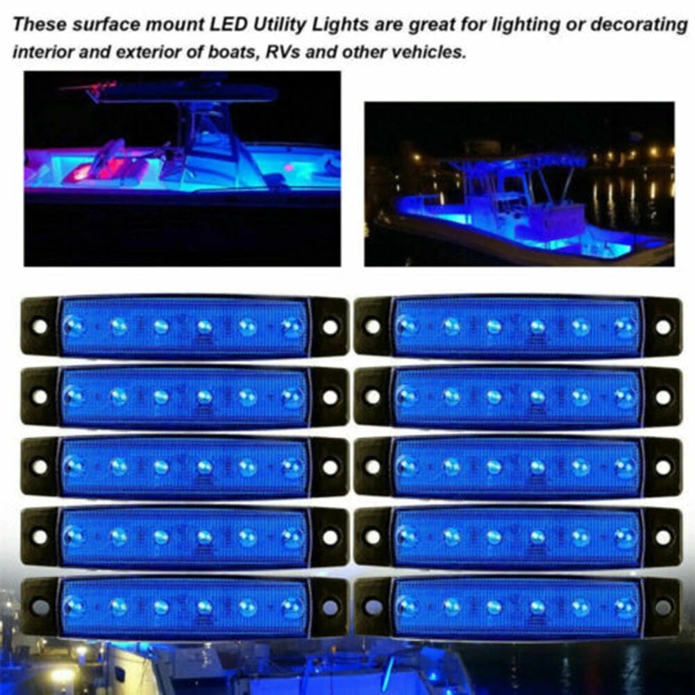 Pack of 8 Blue Underbody Lights for Jeep Offroad Truck UTV ATV Boat