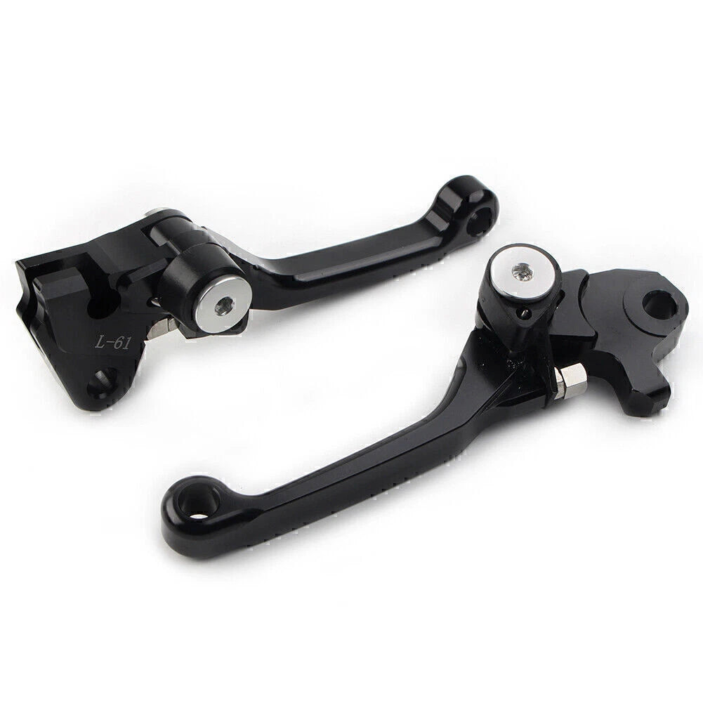 Black Pivot Brake Clutch Levers for Kawasaki KX250F KX450F (2004–2023)