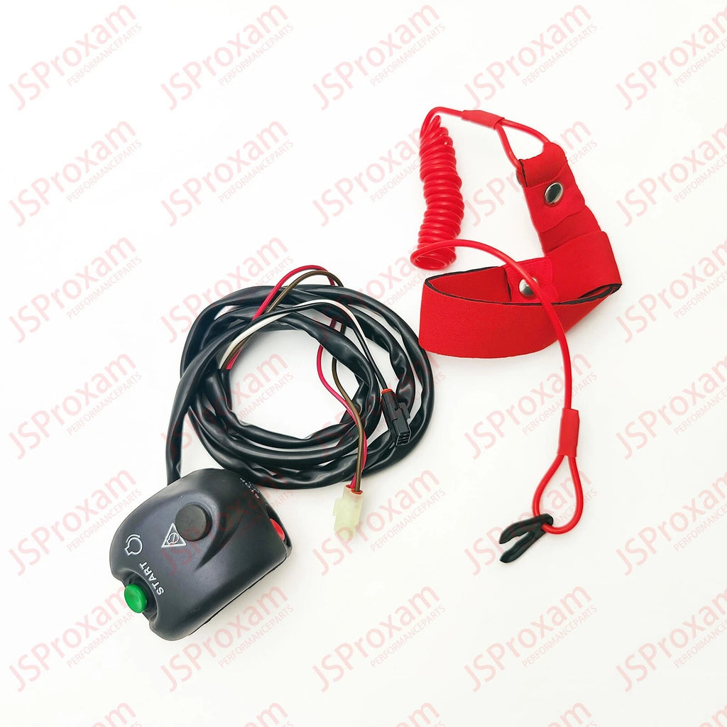 Handlebar Start Stop Switch Box & Lanyard for Yamaha WaveRunner (GA7-68310-01-00)