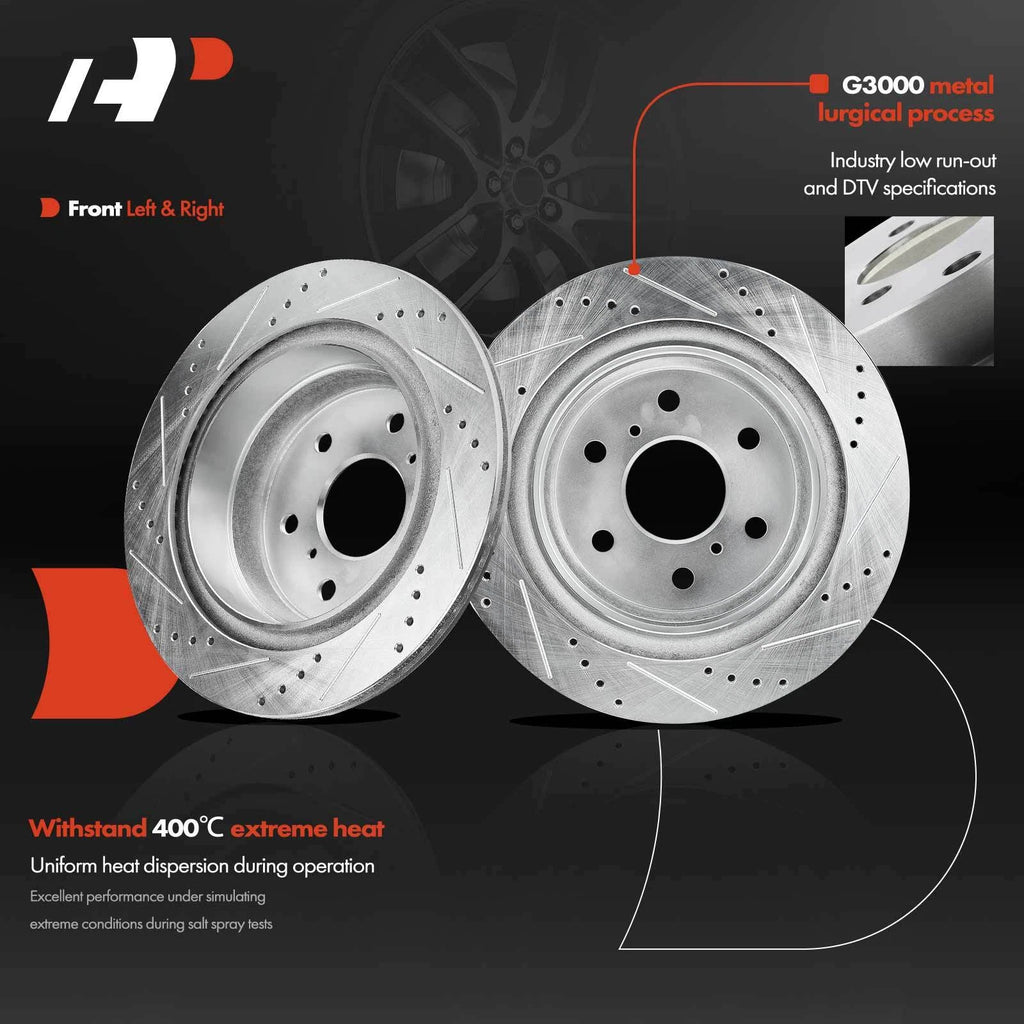 Drilled Rotors & Brake Pads for Chevy Silverado 1500 (2007–2023)