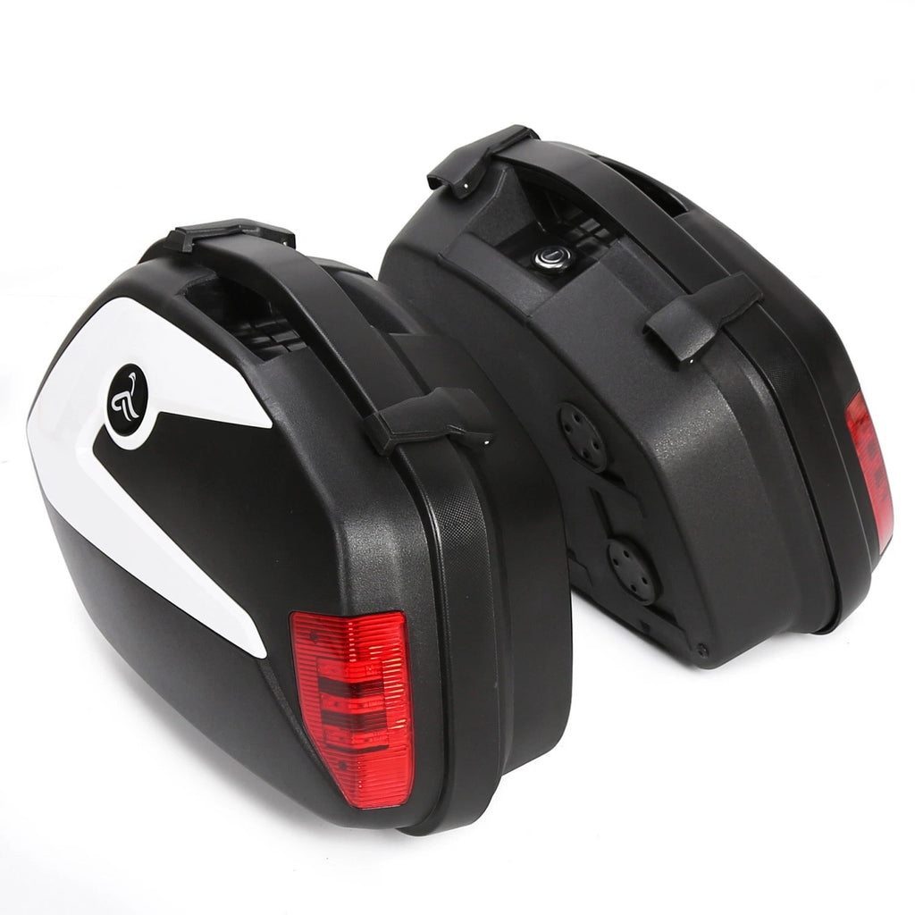 Detachable Hard Saddlebags for Suzuki Honda Cruisers (Universal)