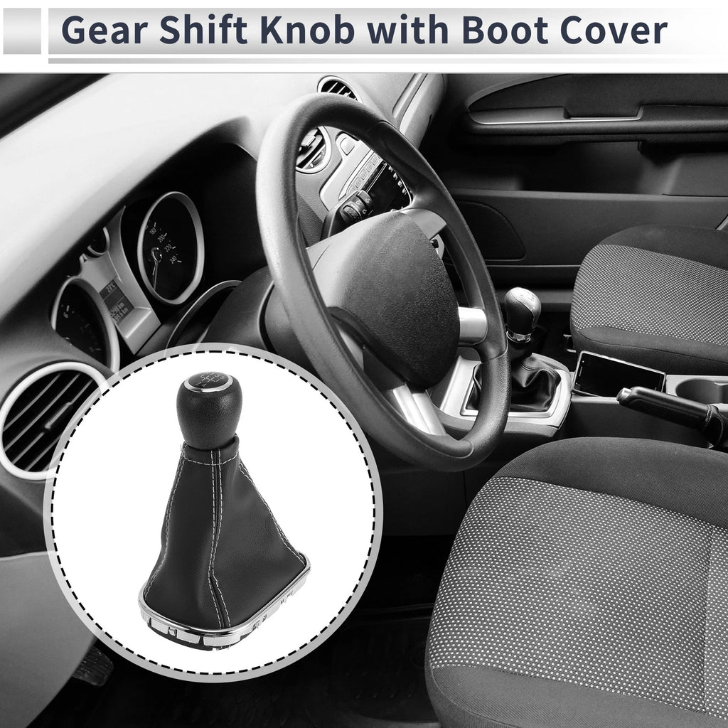 5 Speed Gear Shift Knob with Cover for Chevrolet Cruze (2010–2015) Faux Leather