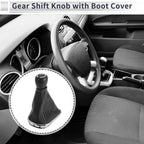 5 Speed Gear Shift Knob with Cover for Chevrolet Cruze (2010–2015) Faux Leather