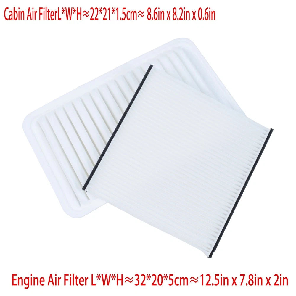 Engine & Cabin Air Filter Combo Set for Toyota Camry Sienna Solara (2002–2010)