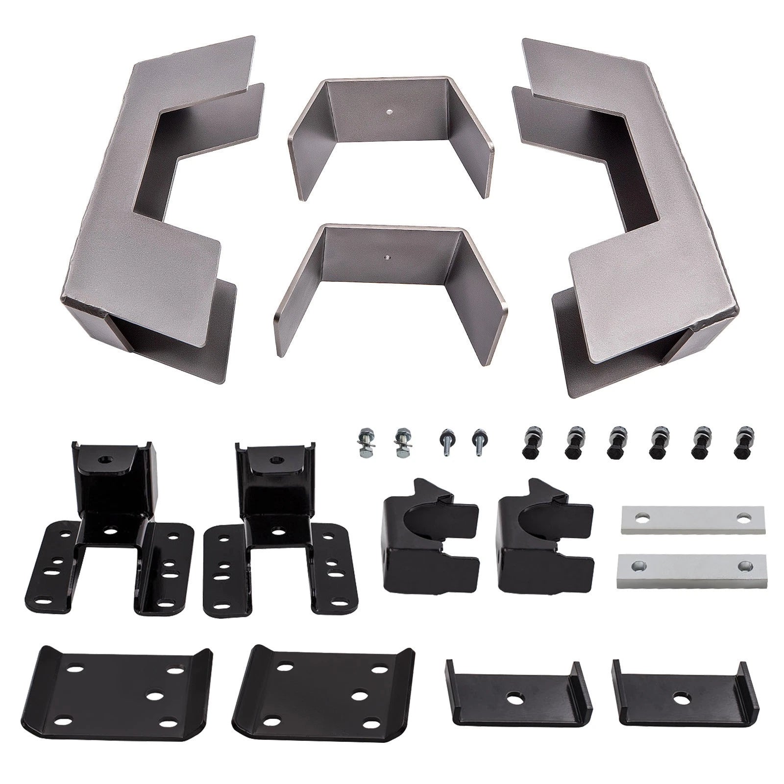 6" Drop Axle Flip Under Bed C Notch Lowering Kit for Silverado Sierra (2007–2018)