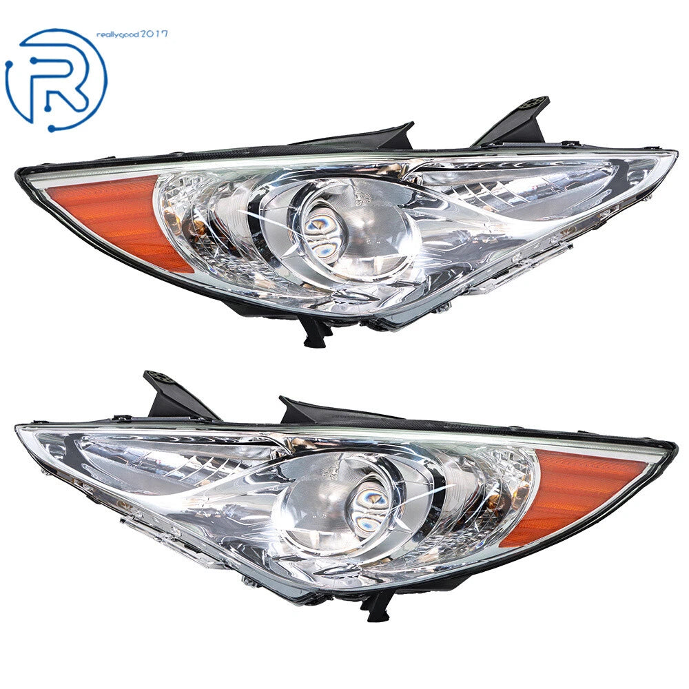 Set of Chrome Headlights for Hyundai Sonata (2011-2014)