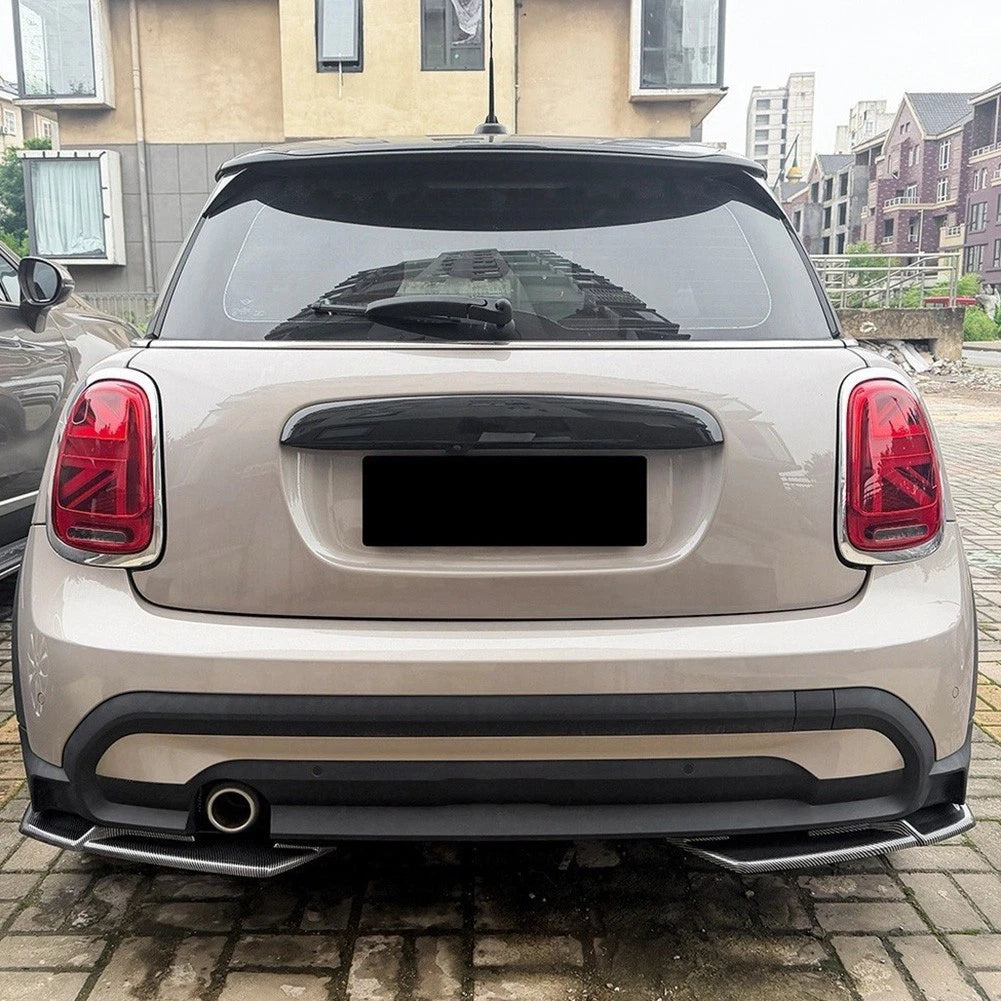 Rear Diffuser Lip Spoiler for Mini Cooper F55 F56 F57 (2014–2021) Carbon Fiber Look