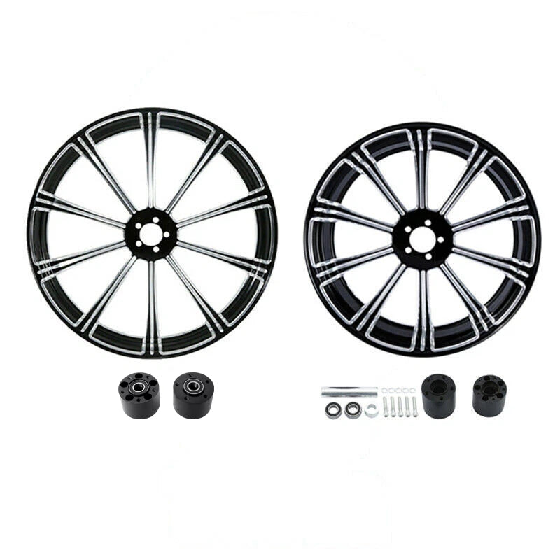 26" Front & 18" Rear Wheel Rim Dual Hub & Sprocket for Harley Street Glide (2009–2023)