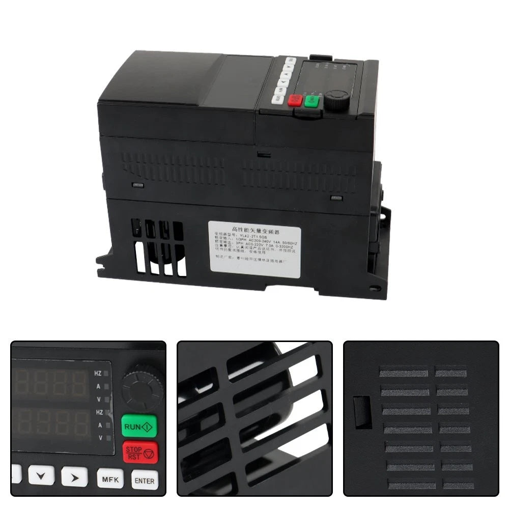 1.5kW AC 220V 2HP Variable Frequency Drive (1-3 Phase)