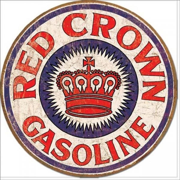 Vintage Replica Tin Metal Sign for Gas Station (1899)