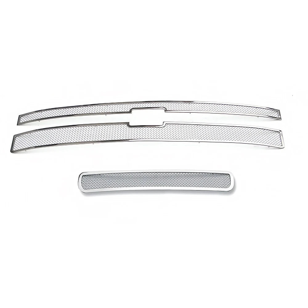 Stainless Mesh Grille Combo for Chevy Silverado 2500HD/3500HD (2011–2014)