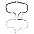Black Chrome Rear Saddlebag Guard Bar for Harley Softail Heritage (1997-1999)