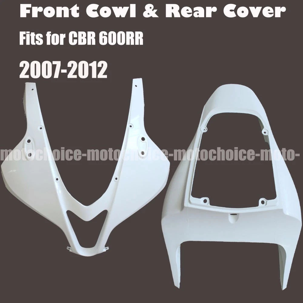 Unpainted Front Upper & Rear Tail Cowl Fairing for Honda CBR600RR