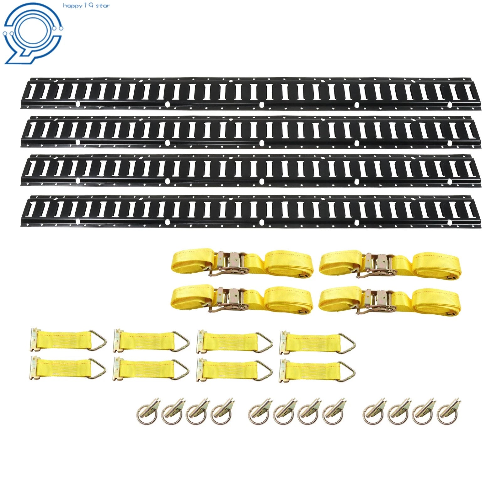 Set of 4 E Track Rails for Universal Use (5' Length)