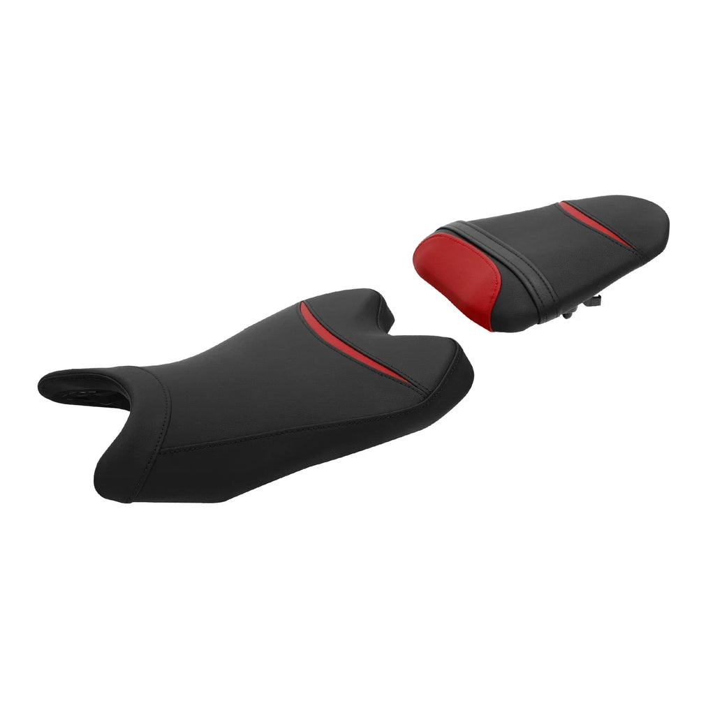Black Red  Piece Driver & Passenger Seats for Yamaha YZF R6 (2008-2016)