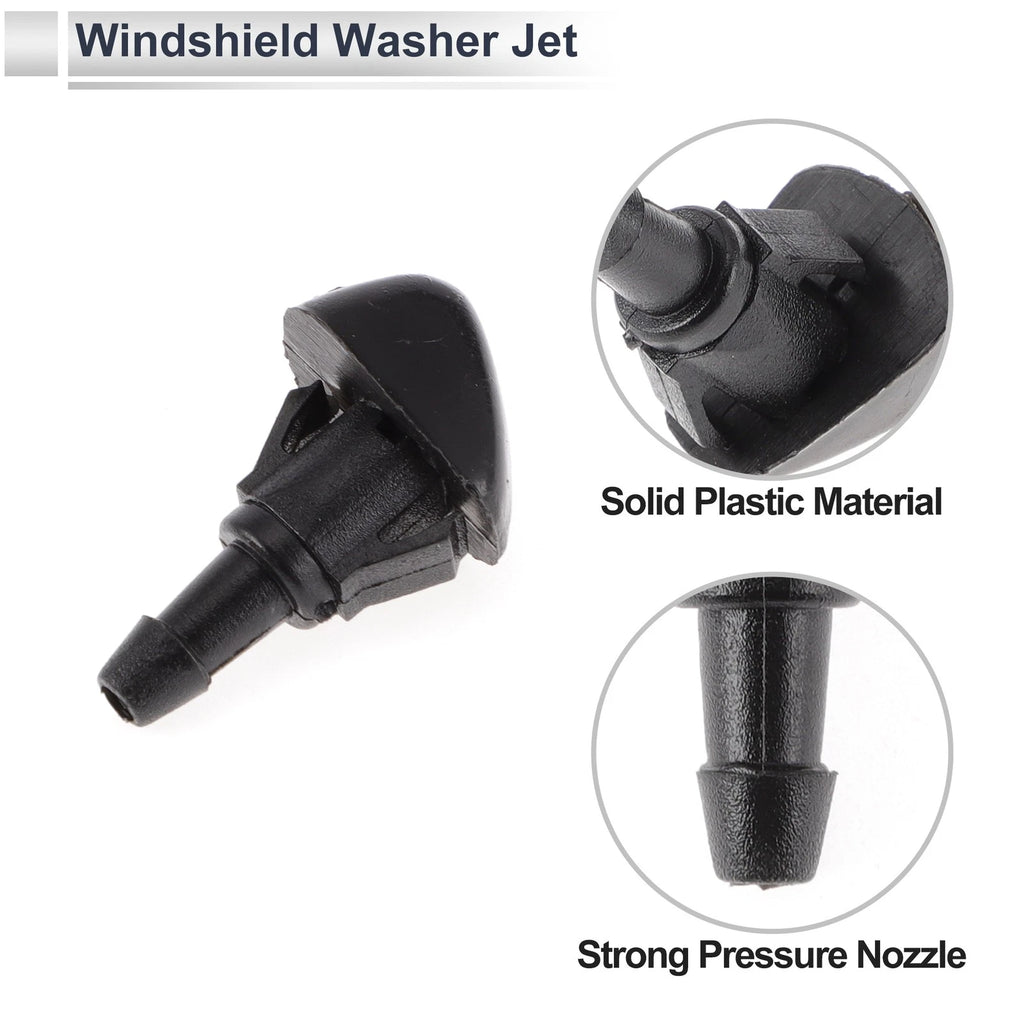Washer Nozzle Set of 6 w/ Hose Connector for Honda (No. 76810SWAE01)