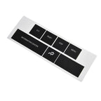 DASH Control Button Sticker in Black Vinyl for CHRYSLER and JEEP