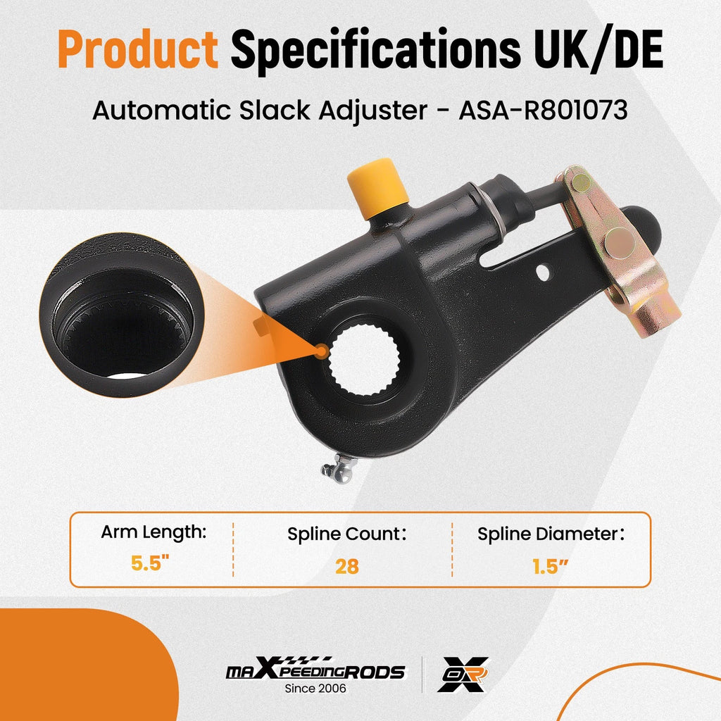 4X Automatic Slack Adjuster for Meritor R801073, Automann 139.2831 (N/A)