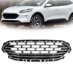Front Upper Grille for Ford Escape (2020â2022) Black Chrome Trim
