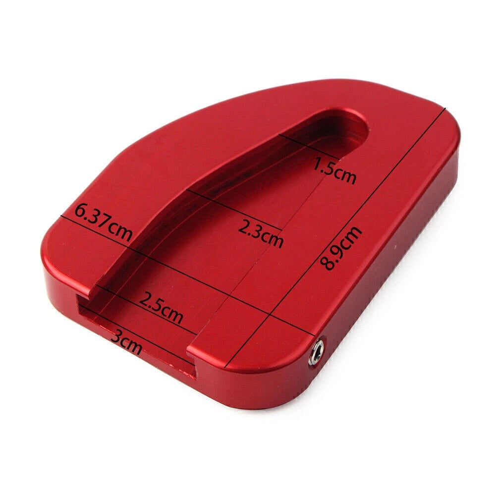 Kickstand Side Stand Enlarger Plate for Honda GL1800 (2010–2017) Red Aluminium