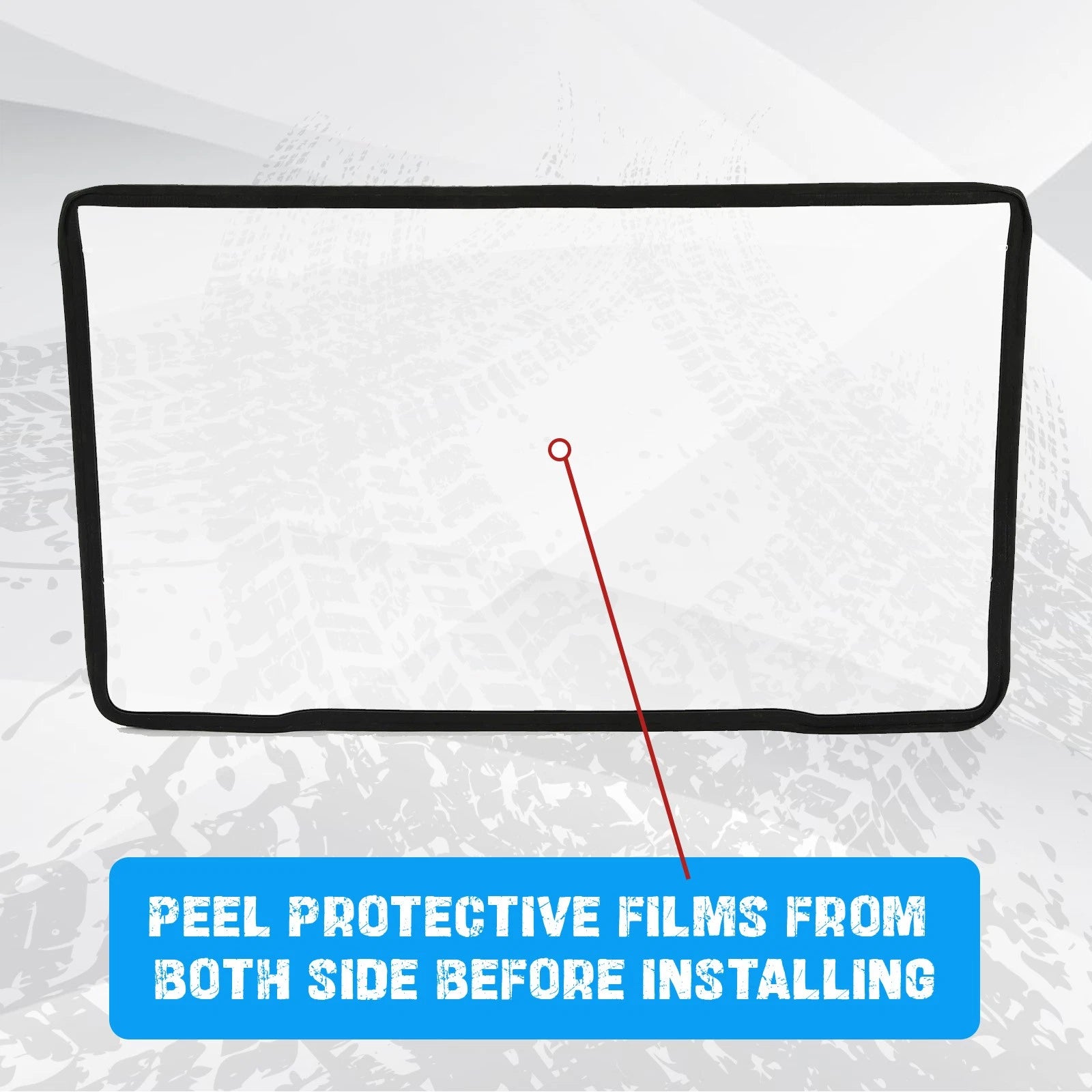 Scratch Resistant Full Front Windshield for Can-Am Defender HD5/HD8/HD10 (2016+)