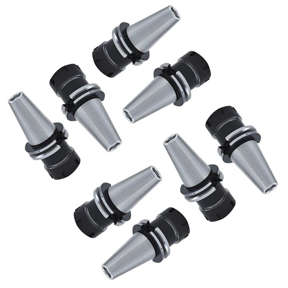Set of 8 ER Collet Chucks for CAT40 (Compatible with ER32)