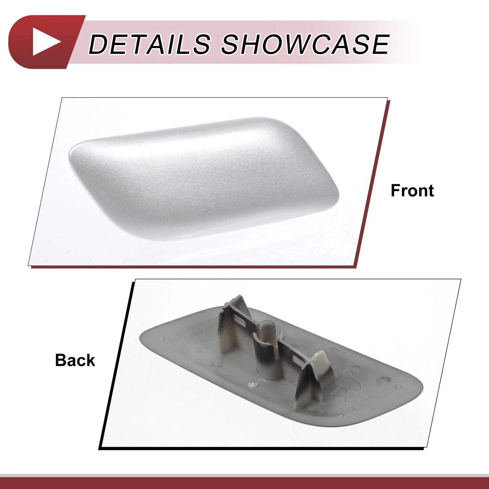 Front Right Washer Nozzle Cover Cap for Lexus LX570 (2008–2011) Silver Tone