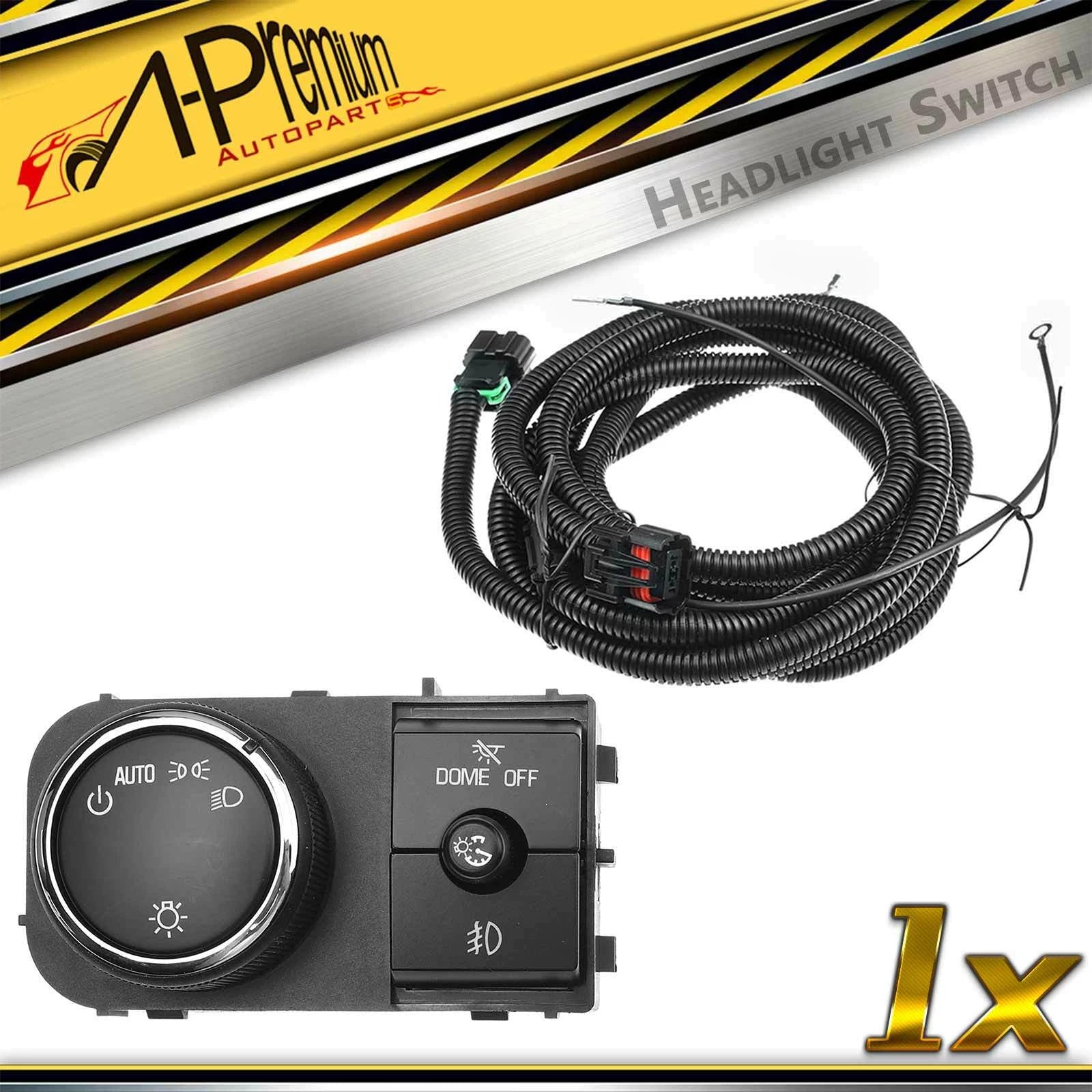 Headlight Switch with Fog Lights for Chevrolet Avalanche GMC Sierra 1500 (2002â2013)