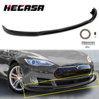 Front Bumper Lip Spoiler Splitter for Tesla Model S (2012–2016) Glossy Black