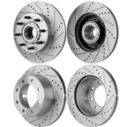 Brake Disc Set for Ford F-350 Super Duty (2012) Cross-drilled RWD