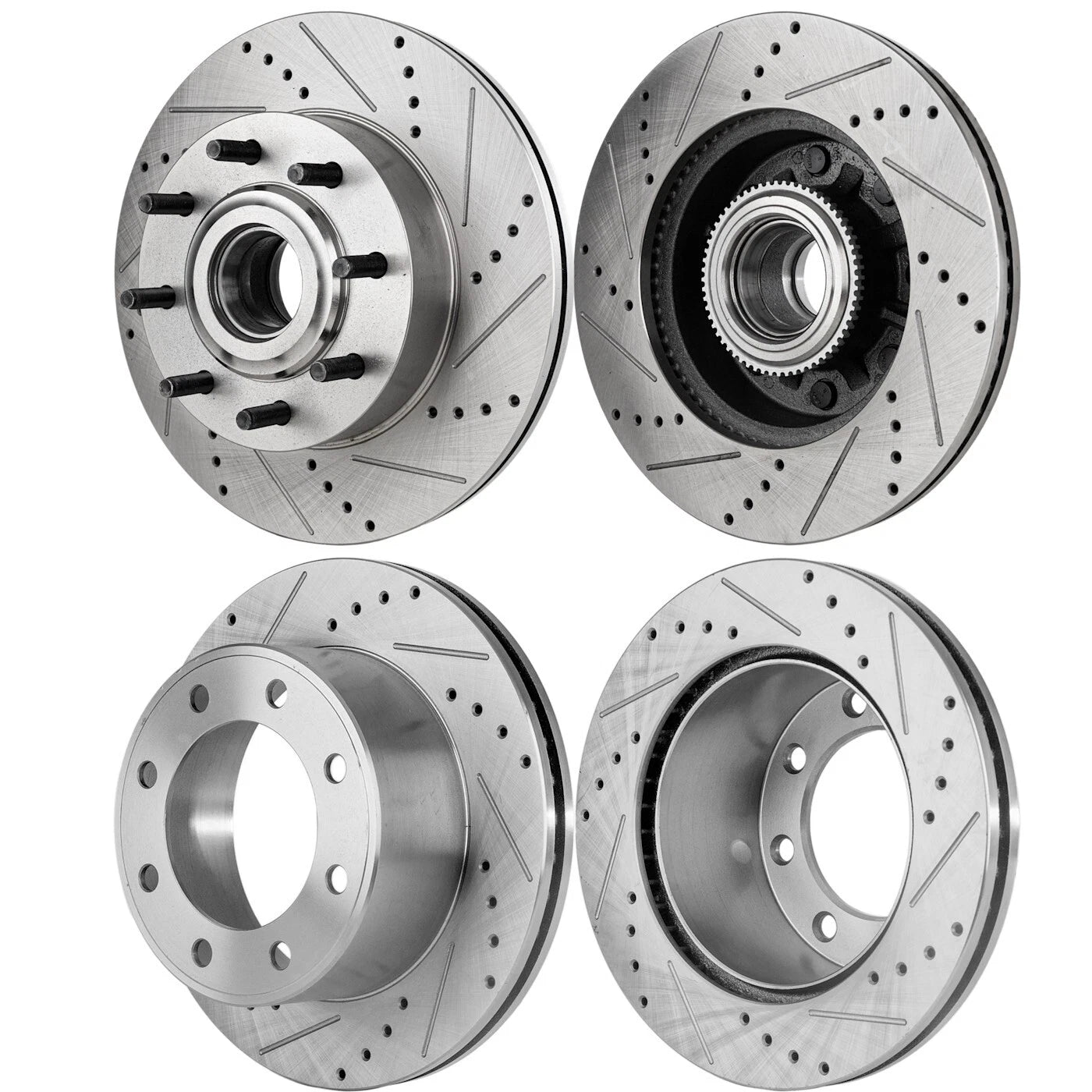 Brake Disc Set for Ford F-350 Super Duty (2012) Cross-drilled RWD