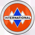 12" Round Metal Tin Sign for International Truck (Garage, Indoor, Outdoor)