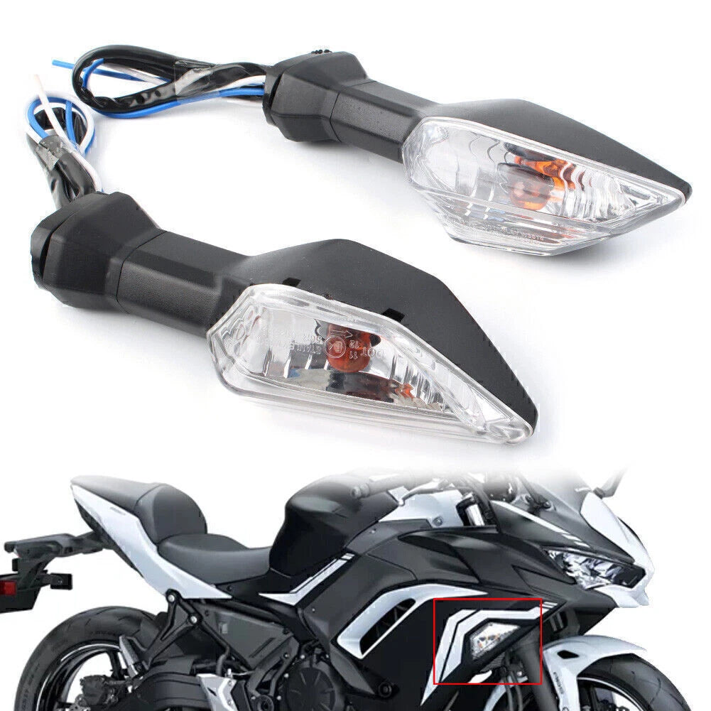 Clear Rear Turn Signal Indicator Light for Kawasaki Ninja 250 300 400 650 1000