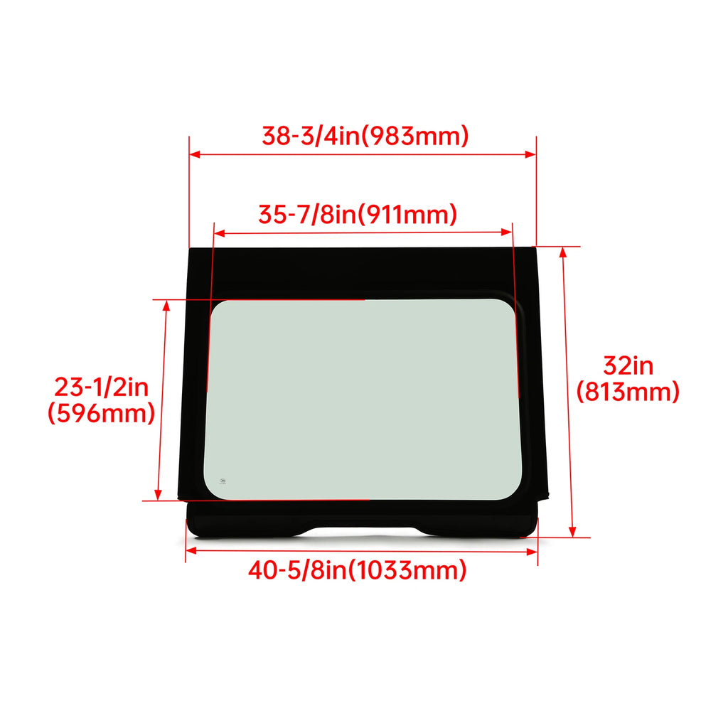 Full Glass Windshield Aluminum Frame for Polaris RZR Pro XP (2020–2024)