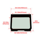 Full Glass Windshield Aluminum Frame for Polaris RZR Pro XP (2020–2024)