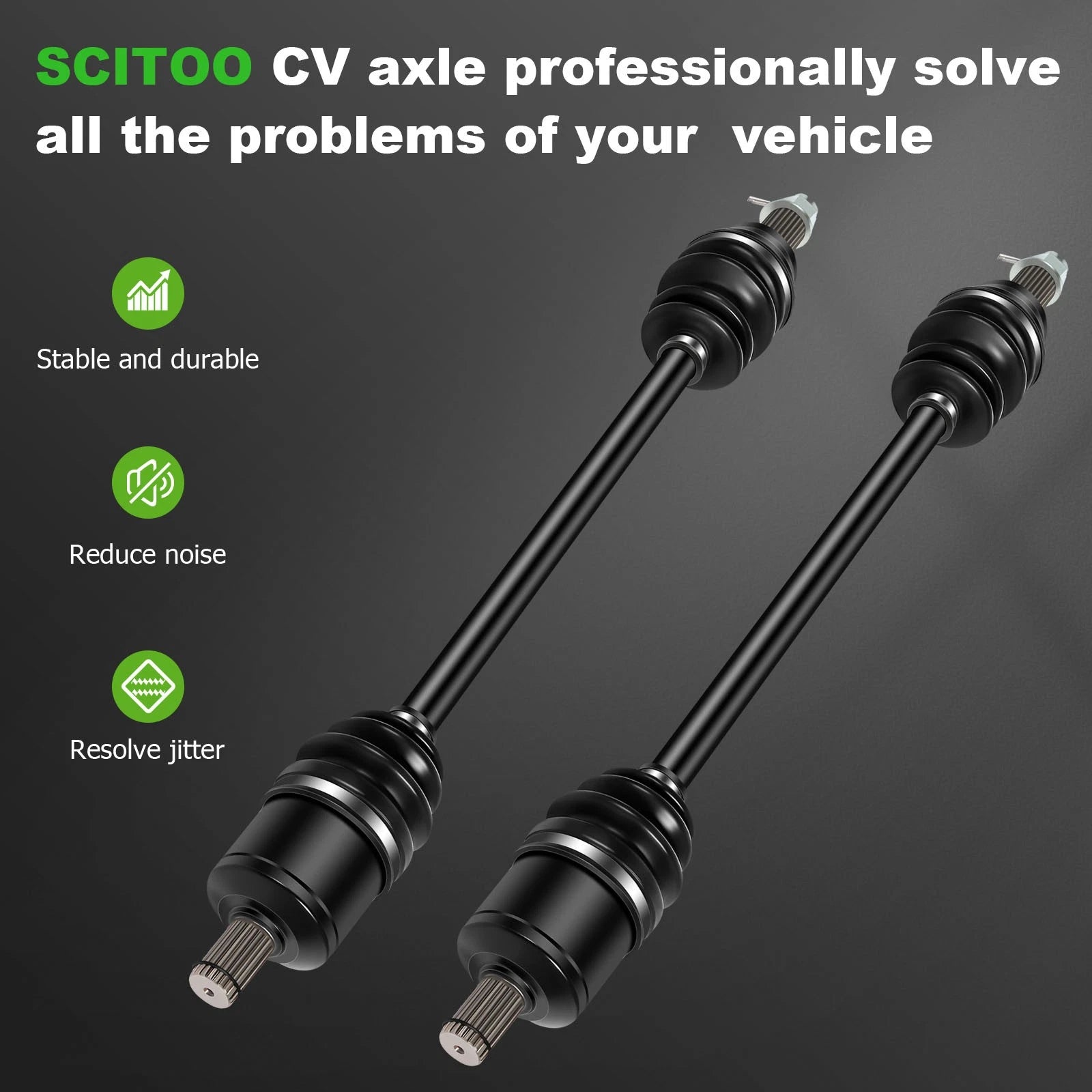 Pair CV Axle Assembly for Polaris General 1000 (2016–2017)