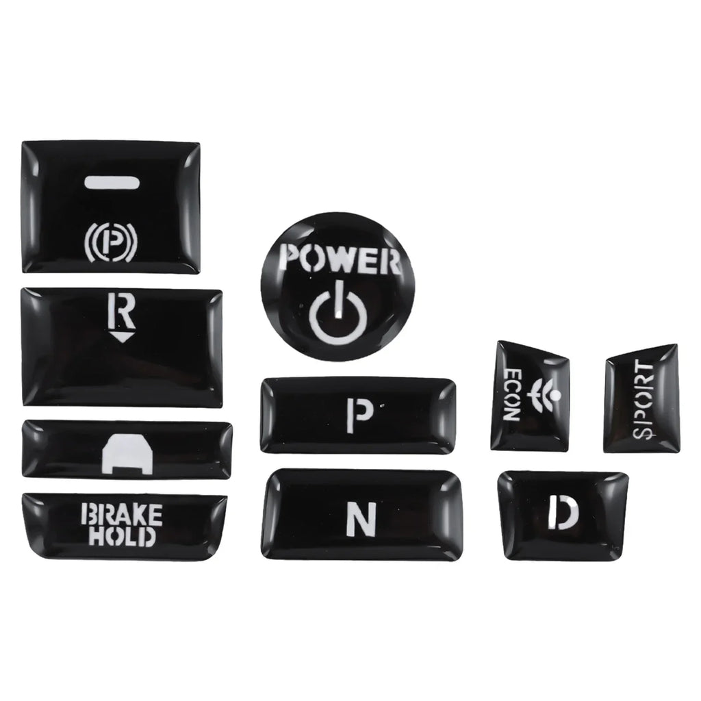 Rubber Handbrake Parking Button Cap Cover Decal for Accord